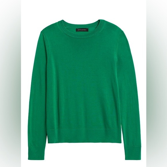 Green Merino Wool Sweater - Picture 1 of 5